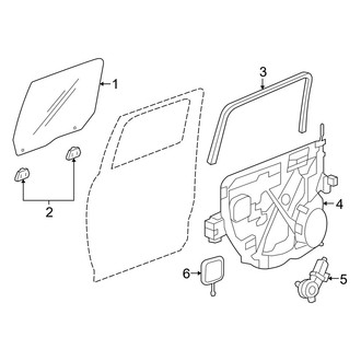 Dodge OE - Rear Door - Glass & Hardware