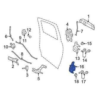 Dodge OE - Rear Right Lower Door Hinge