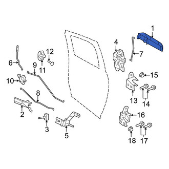 Dodge OE - Rear Left Outer Exterior Door Handle