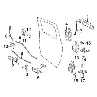 Dodge OE - Rear Left Outer Door Handle Link