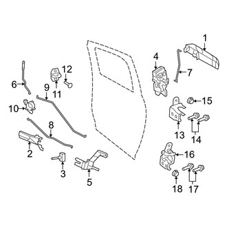 Dodge OE - Rear Door - Lock & Hardware