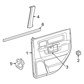 Dodge OE - Rear Door - Interior Trim