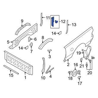 Dodge OE - Right Truck Bed Panel Reinforcement