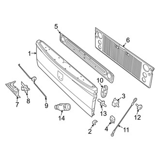 Dodge OE - Pick Up Box - Tail Gate (8' Bed)