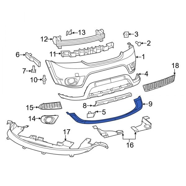 Dodge Oe 68223789ac Rear Valance Panel