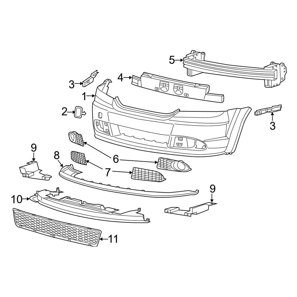 2014 Dodge Journey Replacement Bumpers Components CARiD