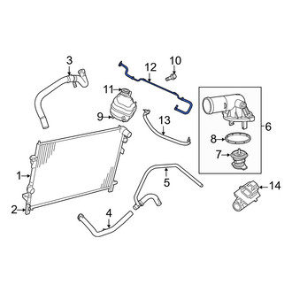 Dodge OE - Engine Coolant Overflow Hose