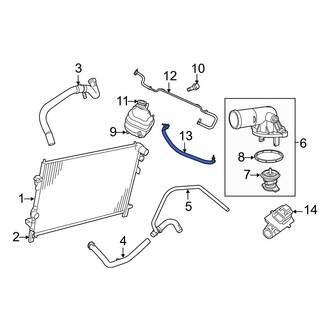 Dodge OE - Engine Coolant Overflow Hose