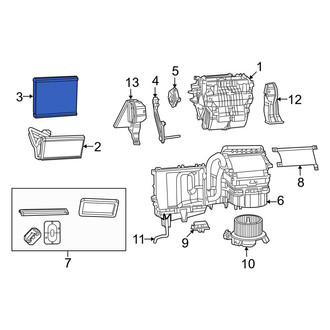 Dodge OE - Front A/C Evaporator Core