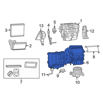 Dodge OE - Front HVAC Blower Motor Housing