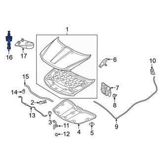 Dodge OE - Front Hood Contact Switch