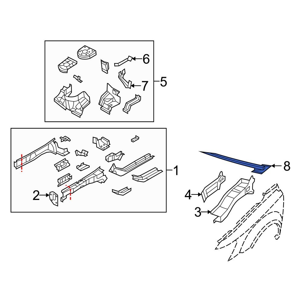 Dodge OE 5178217AD Suspension Strut Brace