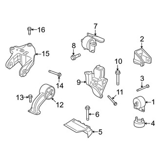 Dodge OE - Engine / Transaxle - Engine & Transmission Mounting (FWD 3.5L)