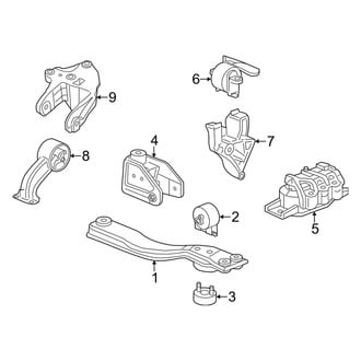 Dodge OE - Engine & Transmission Mounting (AWD 3.6L)
