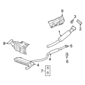 Dodge OE - Exhaust System - Exhaust Components (2.4L)