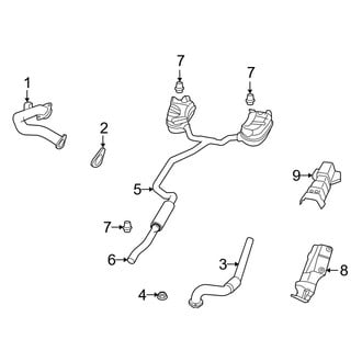 Dodge OE - Exhaust System - Exhaust Components (3.5L)