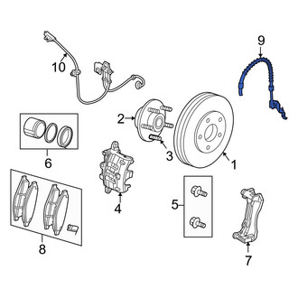 Dodge OE - Front Right Brake Hydraulic Hose