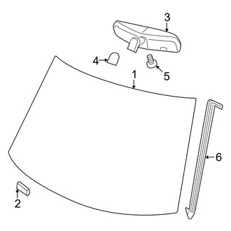Dodge OE - Windshield - Glass