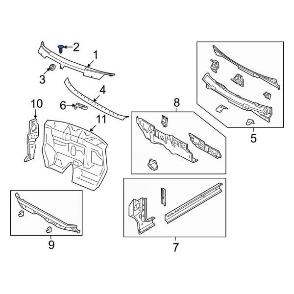 Cowl Cover Clip