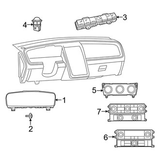 Dodge OE - Instrument Panel - Cluster & Switches