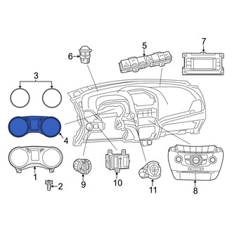 Dodge OE - Instrument Cluster Visor