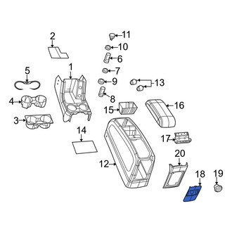 Dodge OE - Rear Console Trim Panel