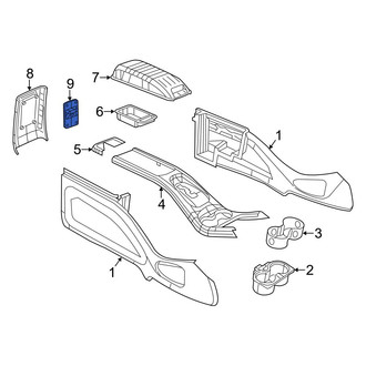 Dodge OE - Rear Console Trim Panel