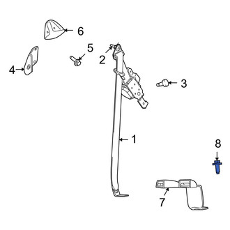 Dodge OE - Seat Belt Receptacle Bolt
