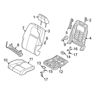 Dodge OE - Seats & Tracks - Passenger Seat Components (Cloth Trim A7, D5, D7)