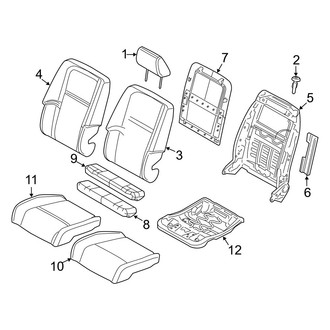 Dodge OE - Seats & Tracks - Passenger Seat Components (Cloth Trim E5, E7)