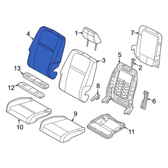 Dodge OE - Front Left Seat Back Cushion Cover