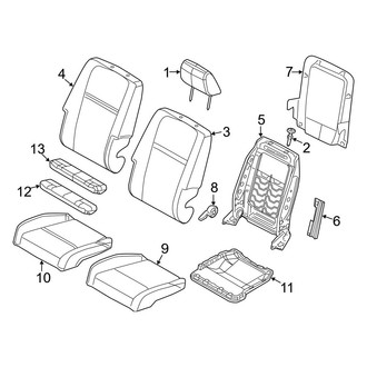Dodge OE - Seats & Tracks - Driver Seat Components (Leather Trim)