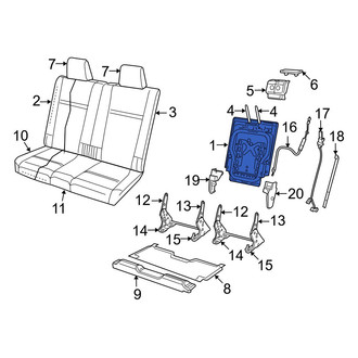 Dodge OE - Rear Left Seat Back Frame