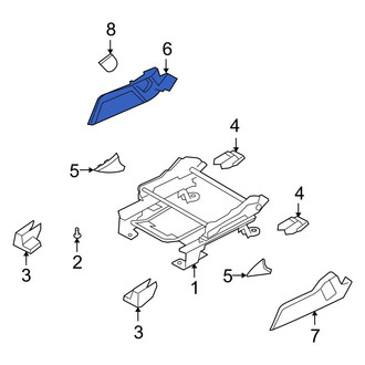 Dodge OE - Front Right Outer Seat Frame Trim Panel