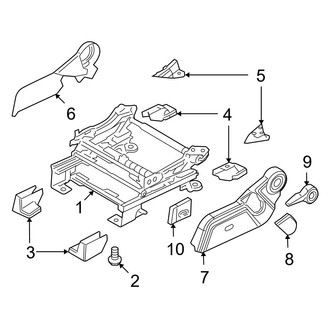 Dodge OE - Seats & Tracks - Tracks & Components (Driver Side Front Seat)