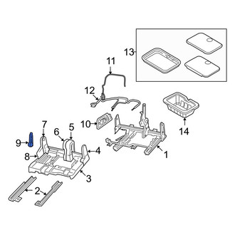 Dodge OE - Left Folding Seat Latch Release Handle