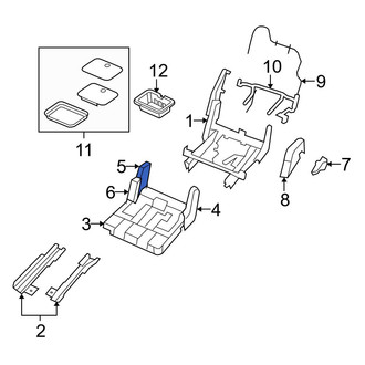 Dodge OE - Left Inner Seat Back Recliner Adjustment Mechanism Cover