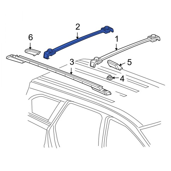 Roof Luggage Carrier Cross Rail