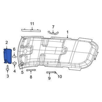 Dodge OE - Left Sun Visor