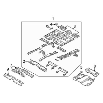 Dodge OE - Pillars, Rocker & Floor - Floor & Rocker