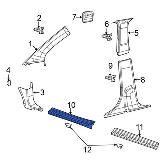 Dodge OE - Front Right Door Sill Plate