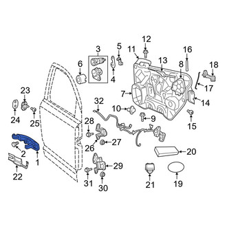 Dodge OE - Front Outer Exterior Door Handle