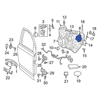 Dodge OE - Front Right Door Access Cover