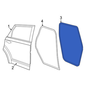 Dodge OE - Rear Right Inner Door Seal