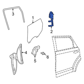 Dodge OE - Rear Left Window Channel