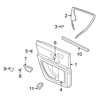Dodge OE - Rear Door - Interior Trim