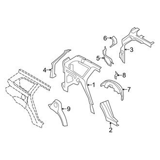 Dodge OE - Quarter Panel - Inner Structure