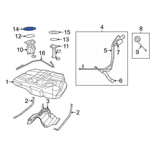 Fuel Tank Lock Ring