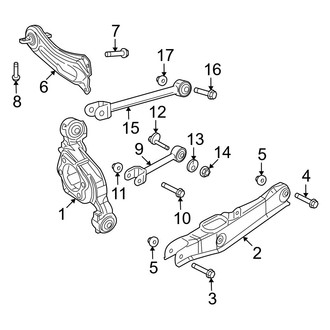 Dodge OE - Rear Suspension - Suspension Components (Control Arms), (FWD)