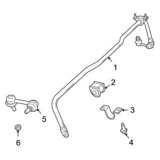 Dodge OE - Rear Suspension - Stabilizer Bar & Components (FWD)